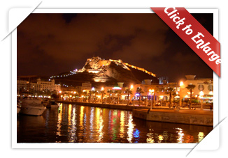 Alicante Harbor at Night